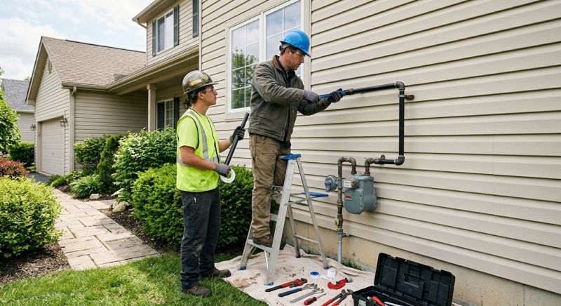 Fire Pit Gas Line Installation in Austin, TX